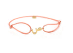 Load image into Gallery viewer, Single Initial Thread Bracelet - Plain - HIBA JABER
