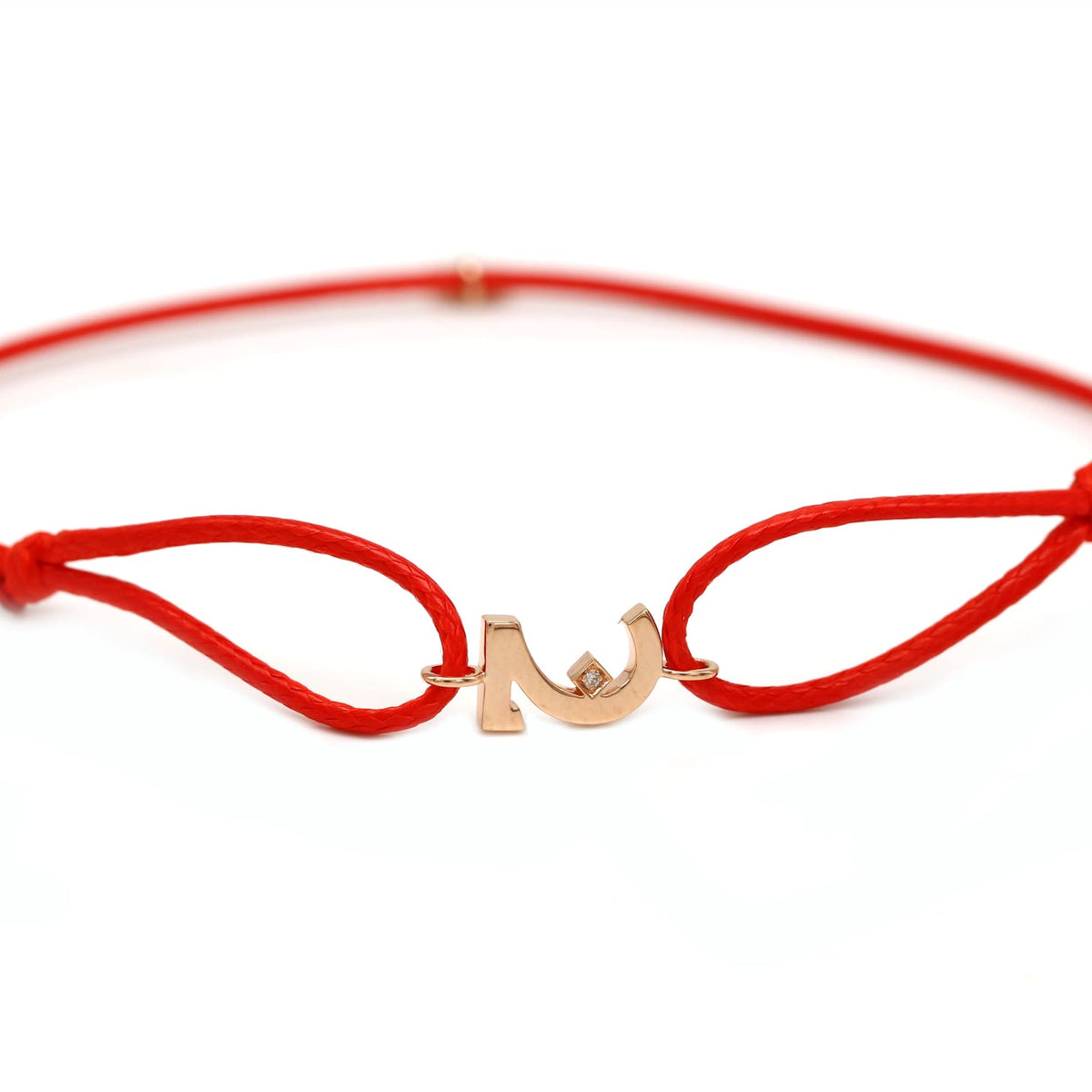 Single Initial Thread Bracelet- Plain – HIBA JABER