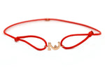 Load image into Gallery viewer, Single Initial Thread Bracelet - Plain - HIBA JABER
