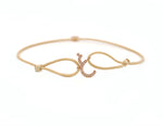 تحميل الصورة في عارض المعرض, Single Initial Thread Bracelet - Set in Diamonds - HIBA JABER
