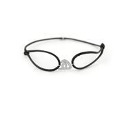 Single Initial Thread Bracelet - Set in Diamonds - HIBA JABER