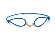 Single Initial Thread Bracelet - Set in Diamonds - HIBA JABER