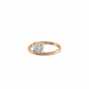 Solo Brilliant Round Diamond Ring - HIBA JABER