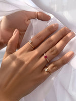 Load image into Gallery viewer, Solo Emerald Diamond Ring - HIBA JABER