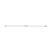 Spaced - Out Diamond Bracelet with Initials - HIBA JABER