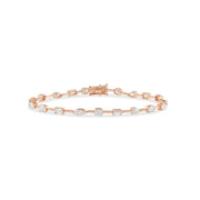 Spaced out Multi - Shaped Diamond Bracelet - HIBA JABER