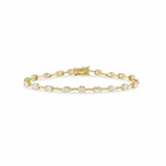 عرض الصورة في المعرض، Spaced Out Multi - Shaped Diamond Bracelet - HIBA JABER