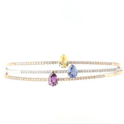 Teardrops from Sri Lanka - Blue Bracelet - HIBA JABER