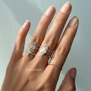 The Double Banded Ring - HIBA JABER