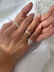 The Double Banded Ring - HIBA JABER