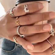 The Double Banded Ring - HIBA JABER