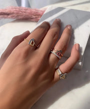 The Double Banded Ring - HIBA JABER