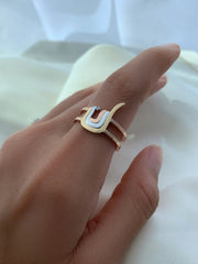 The Double Banded Ring - HIBA JABER