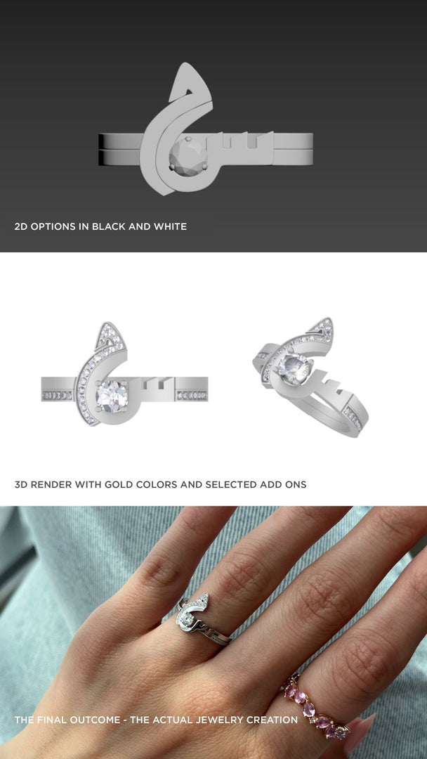The Thin & Thick Duo Ring - HIBA JABER