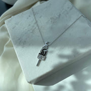 The Vertical Necklace - Five letters - HIBA JABER