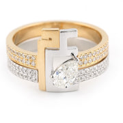 Thick Duo Rings - HIBA JABER
