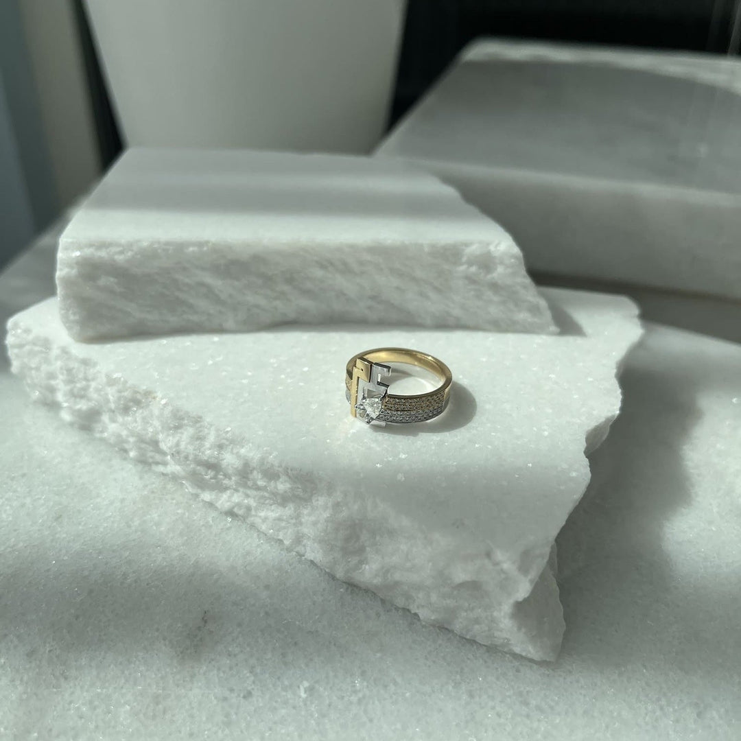 Thick Duo Rings - HIBA JABER