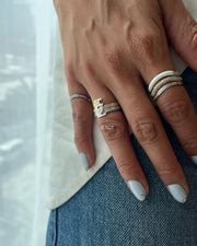 Thick Duo Rings - HIBA JABER