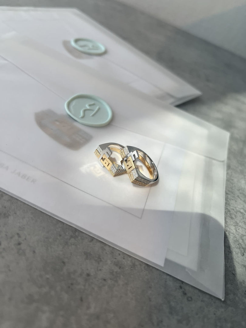 Thick Duo Rings - HIBA JABER