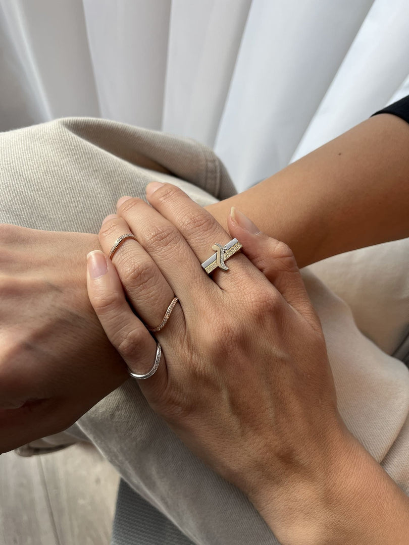 Thick Duo Rings - HIBA JABER