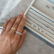 Thick Duo Rings - Letters Seen & Noon - HIBA JABER