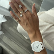 Thick Duo Rings - Letters Seen & Noon - HIBA JABER