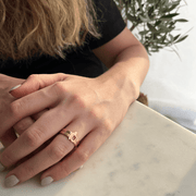 Thick Duo Rings - Plain with Matt Finish - HIBA JABER