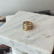 Thick Trio Rings - HIBA JABER