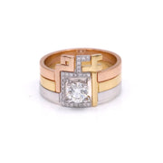 Thick Trio Rings - HIBA JABER