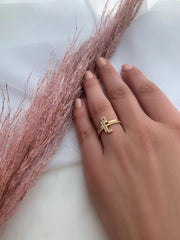 Thin Duo Rings - HIBA JABER