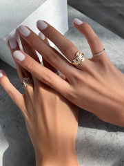 Thin Duo Rings - HIBA JABER