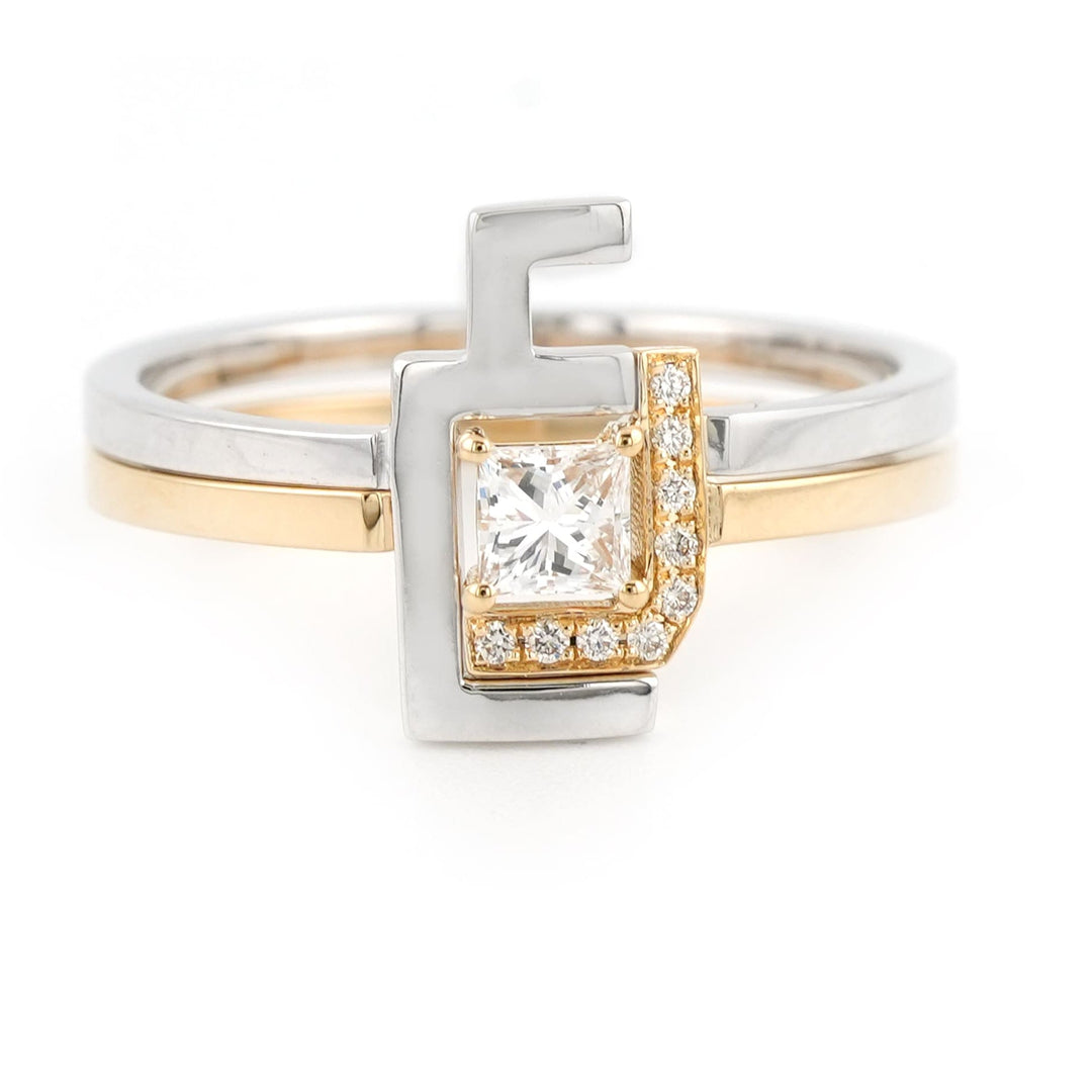 Thin Duo Rings - HIBA JABER