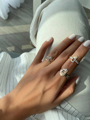Thin Duo Rings - HIBA JABER
