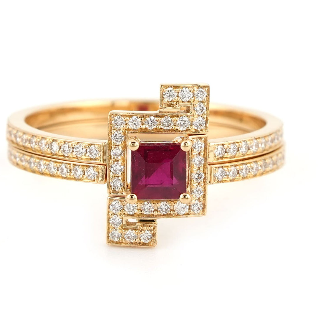 Thin Duo Rings - HIBA JABER