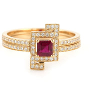 Thin Duo Rings - HIBA JABER