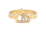 Thin Duo Rings - HIBA JABER