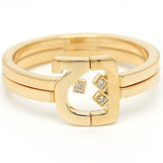 Thin Duo Rings - HIBA JABER