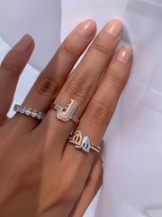 Thin Duo Rings - HIBA JABER