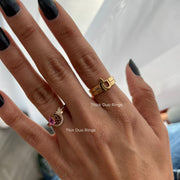 Thin Duo Rings - HIBA JABER