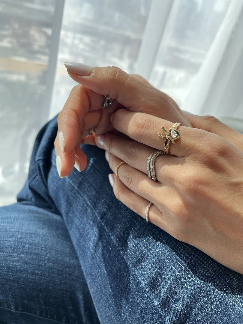 Thin Duo Rings - HIBA JABER