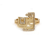 Thin Duo Rings - HIBA JABER