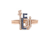 Thin Duo Rings - HIBA JABER