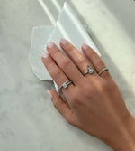 Load image into Gallery viewer, Thin Duo Rings - Letters Meem &amp; 3ein - HIBA JABER
