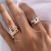 Thin Trio Rings - HIBA JABER