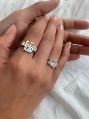 Thin Trio Rings - HIBA JABER