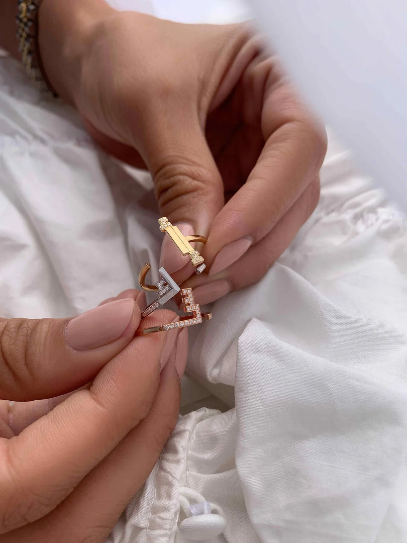 Thin Trio Rings