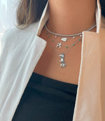 Load image into Gallery viewer, Three Letter Chain Necklace - Ha, Ba &amp; Ha - هبة - HIBA JABER
