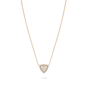 Trillion Diamond Halo Necklace - HIBA JABER