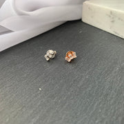 Trio Baguette Diamond Earring - Butterfly lock - HIBA JABER