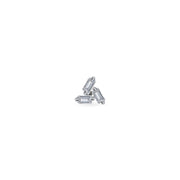 Trio Baguette Diamond Earring - Single Piece - HIBA JABER